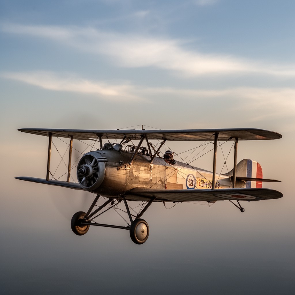AI-generated illustration of Royal Aircraft Factory S.E.5