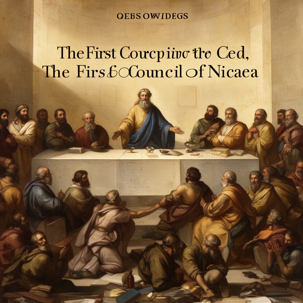 AI-generated illustration of First Council of Nicaea