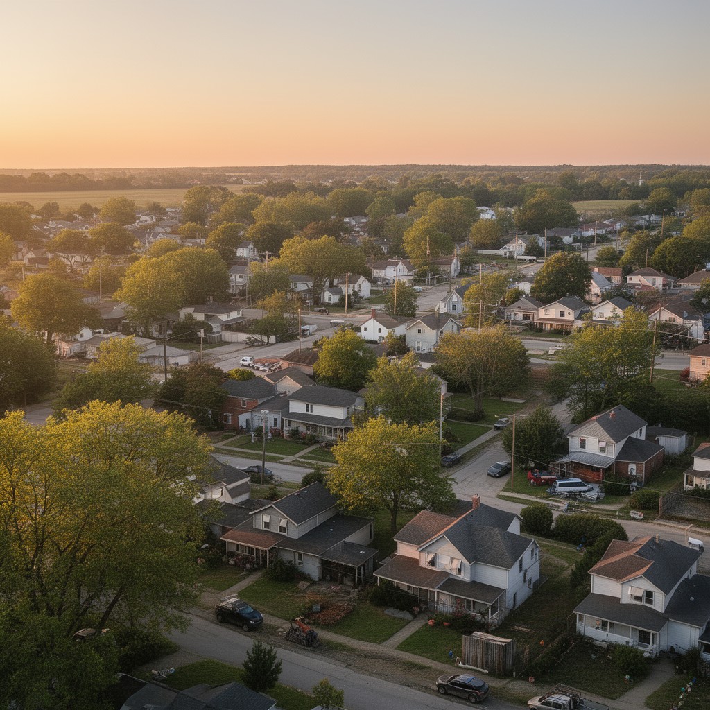 AI-generated illustration of Oak Grove, Missouri