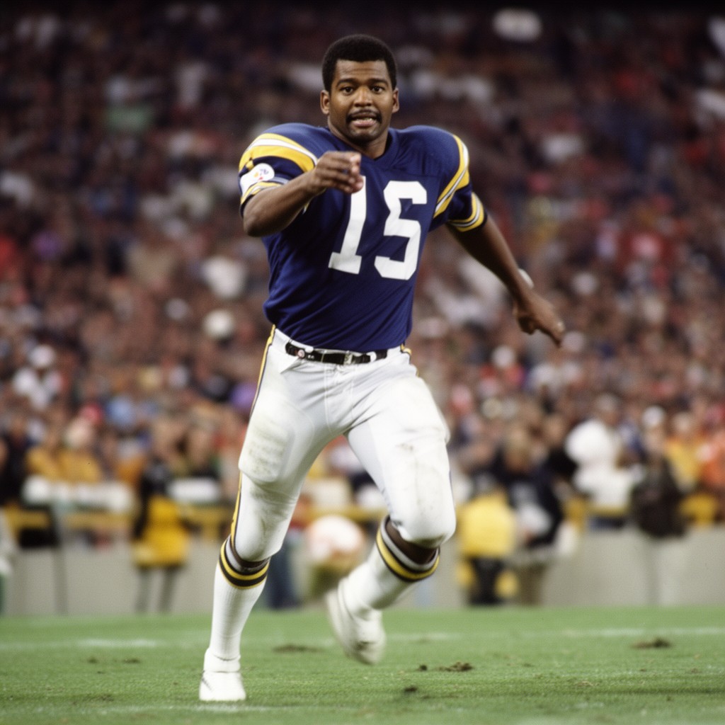 AI-generated illustration of Lynn Swann