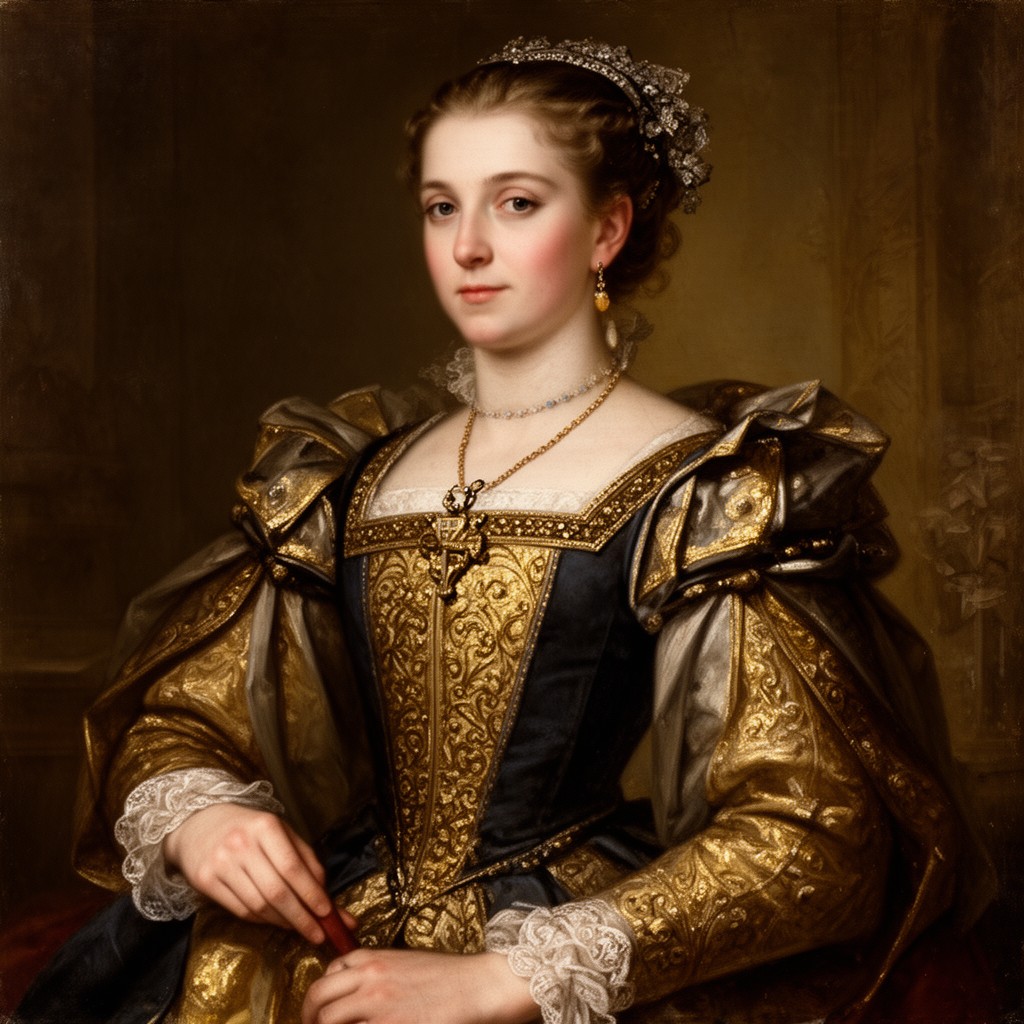 AI-generated illustration of Isabella Clara Eugenia