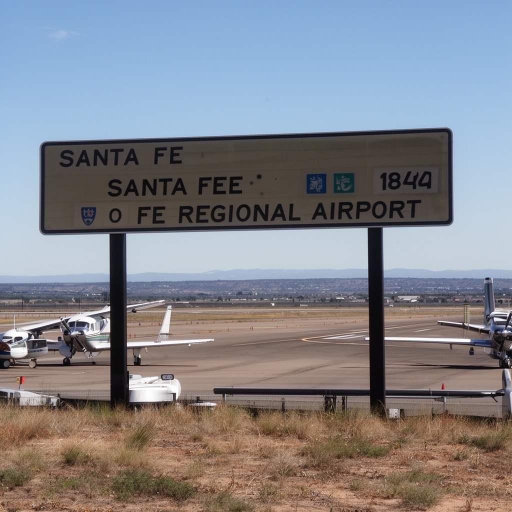 AI-generated illustration of Santa Fe Regional Airport