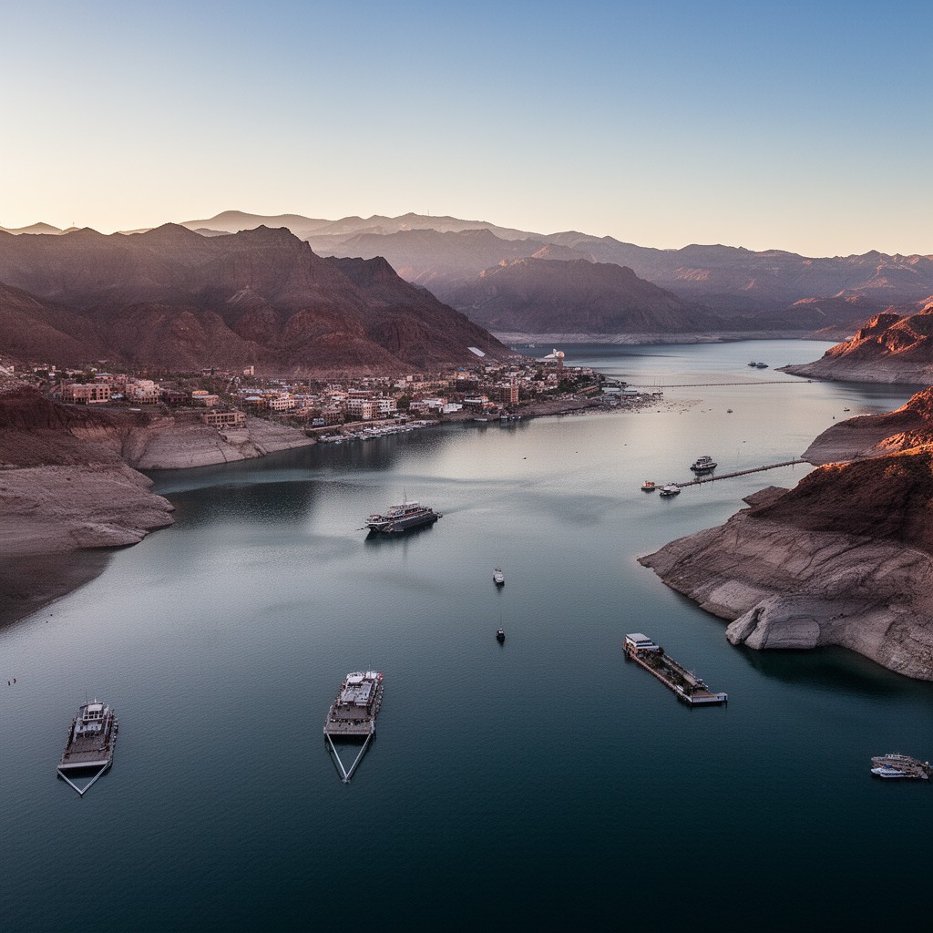 AI-generated illustration of Lake Mohave