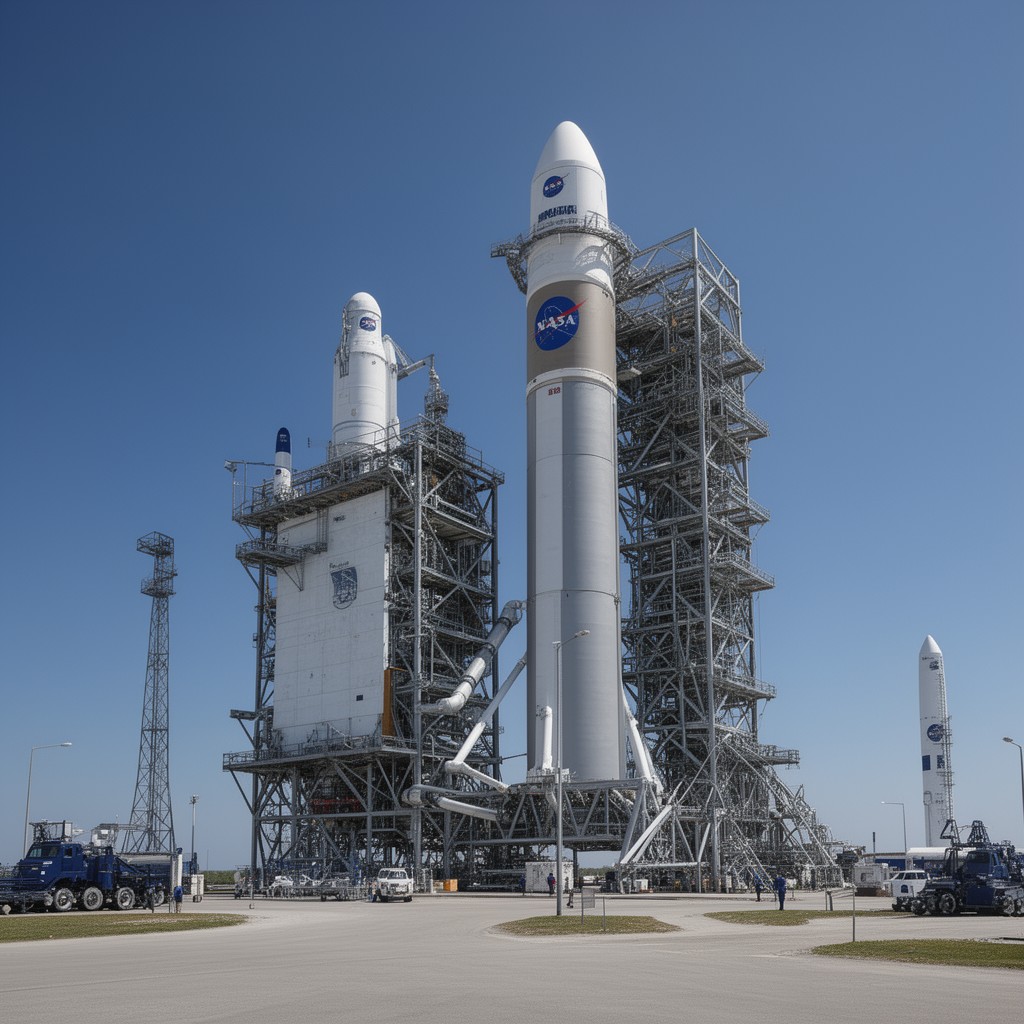 AI-generated illustration of Exploration Upper Stage