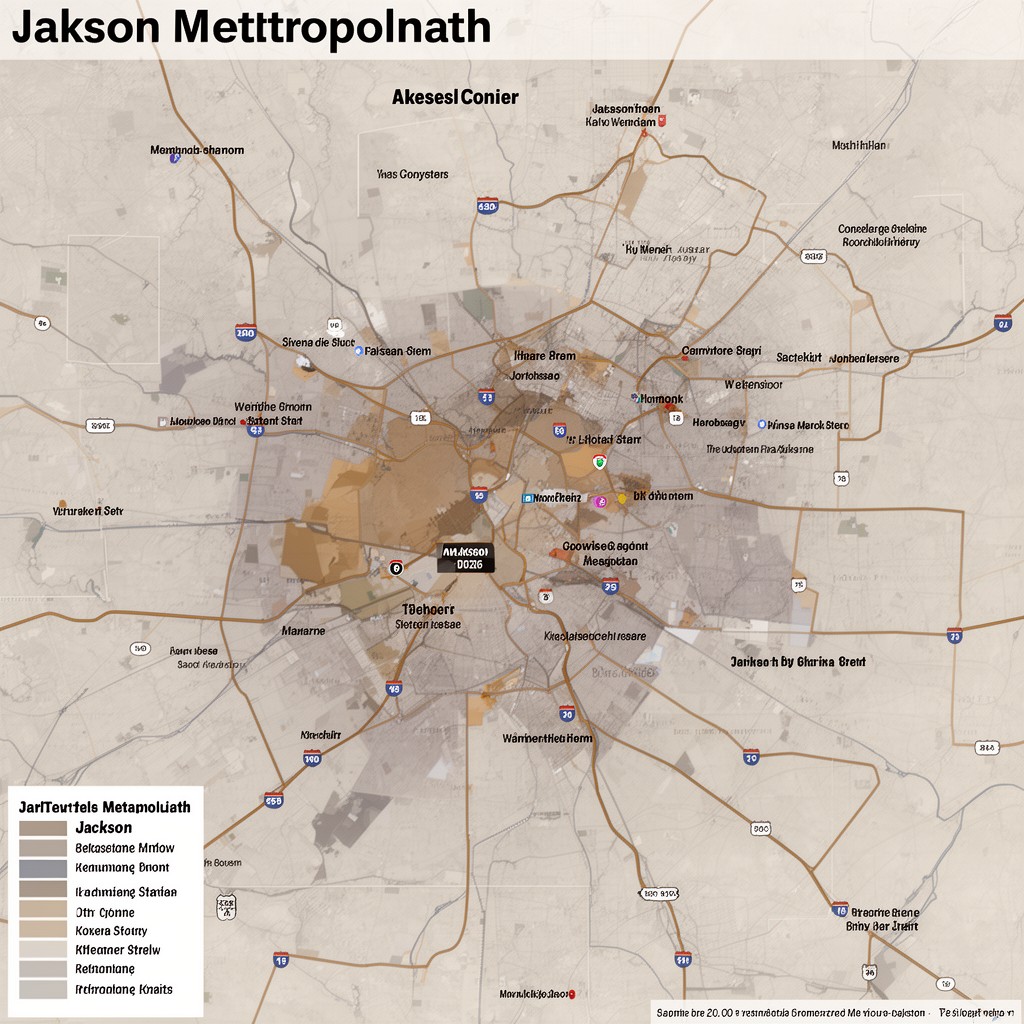AI-generated illustration of Jackson metropolitan area