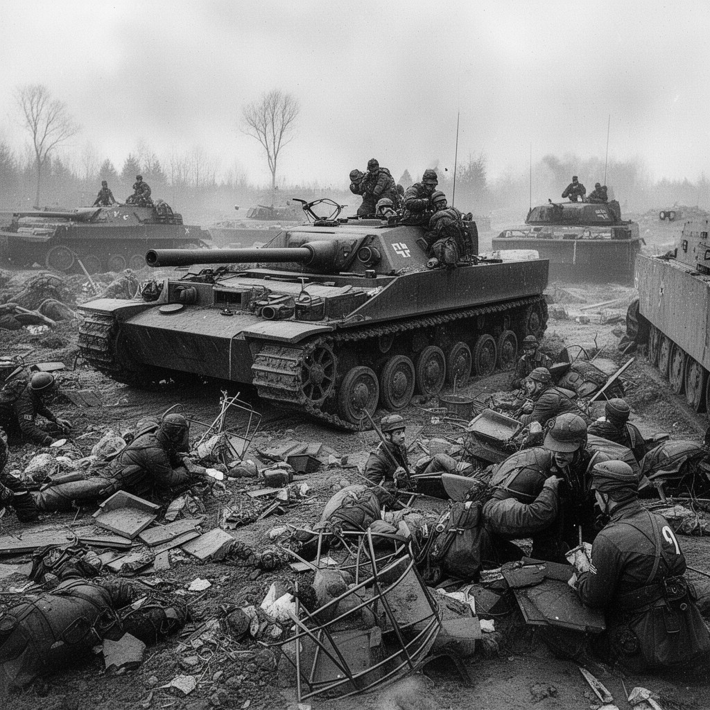 AI-generated illustration of I SS Panzer Corps