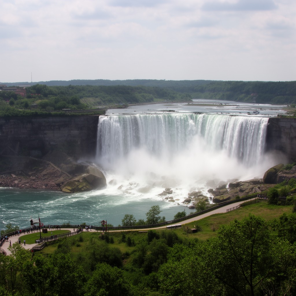 AI-generated illustration of Niagara Falls State Park