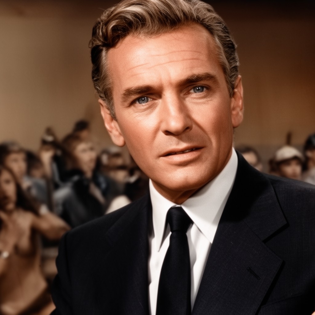 AI-generated illustration of Kirk Douglas