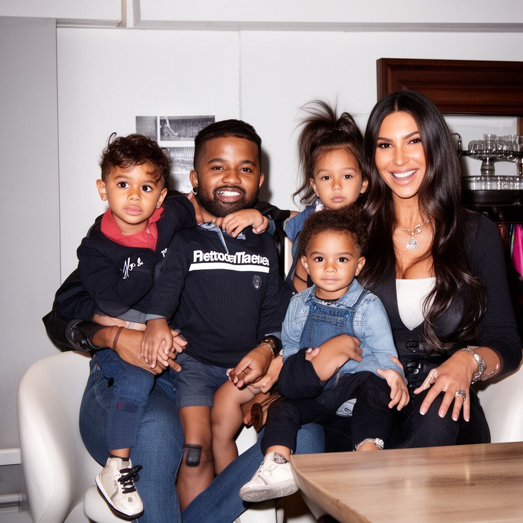 AI-generated illustration of West family