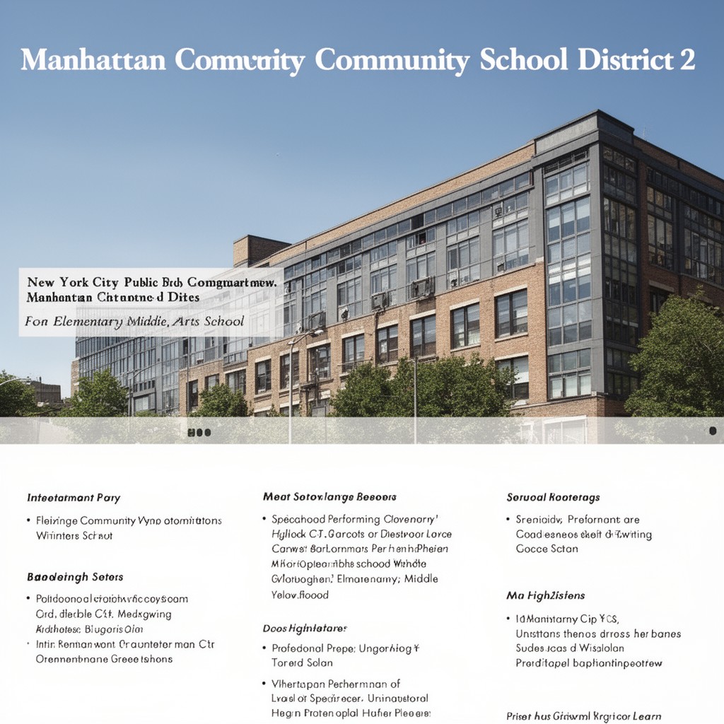AI-generated illustration of Manhattan Community School District 2