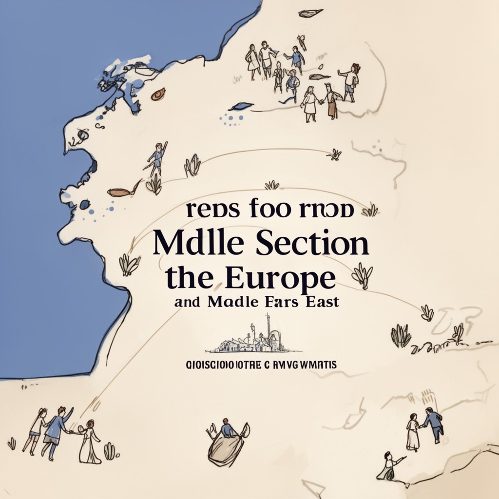 AI-generated illustration of Europe and Middle East Section