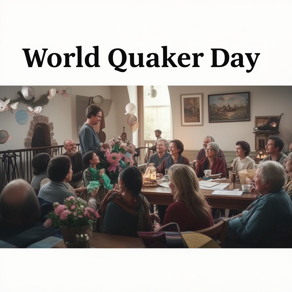 AI-generated illustration of World Quaker Day
