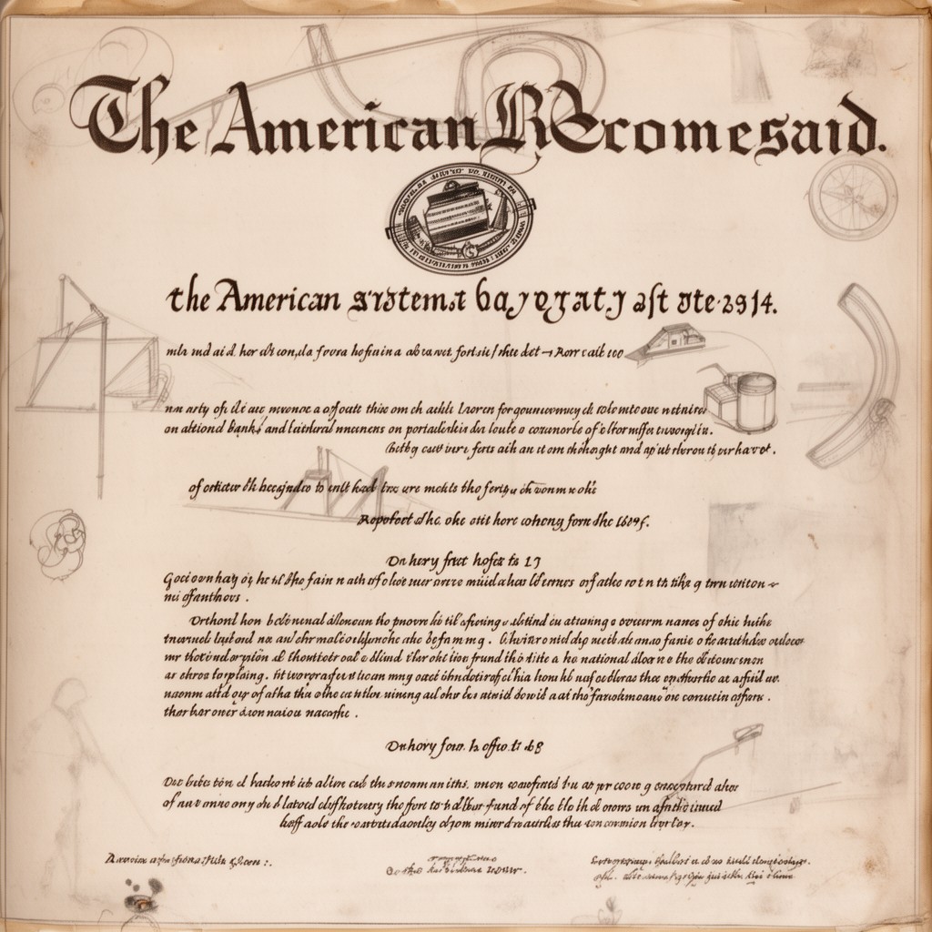 AI-generated illustration of American System (economic plan)