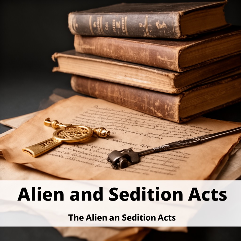 AI-generated illustration of Alien and Sedition Acts
