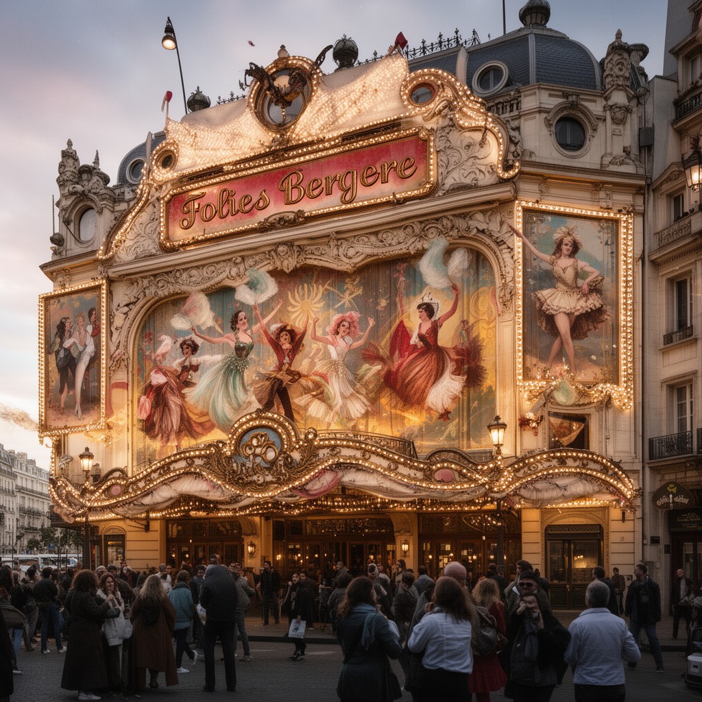 AI-generated illustration of Folies Bergère