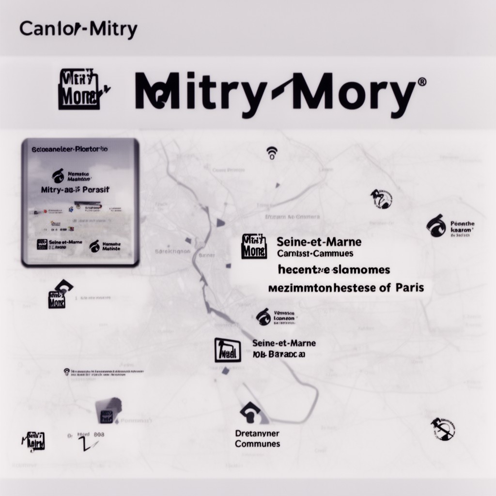 AI-generated illustration of canton of Mitry-Mory