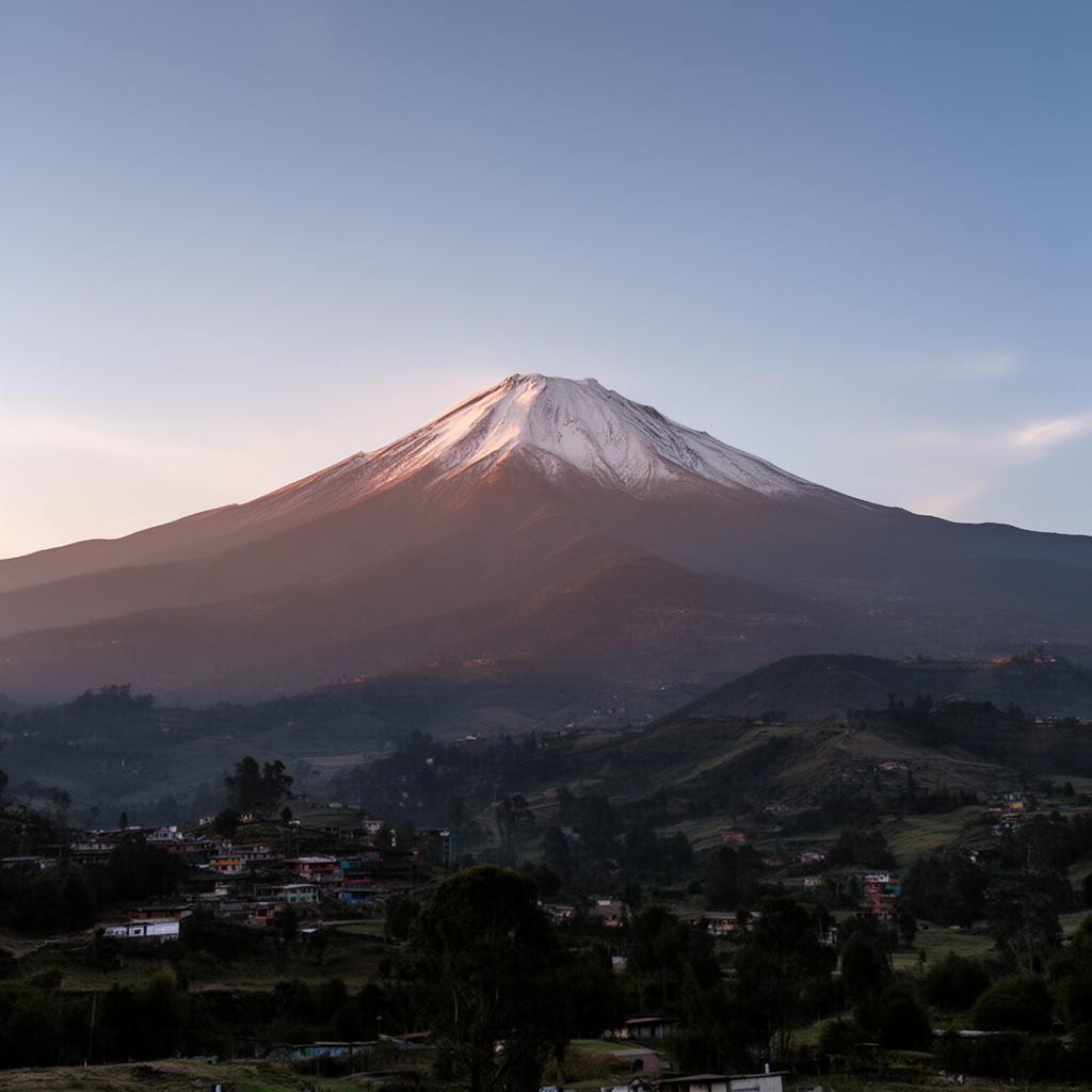 AI-generated illustration of Iztaccíhuatl
