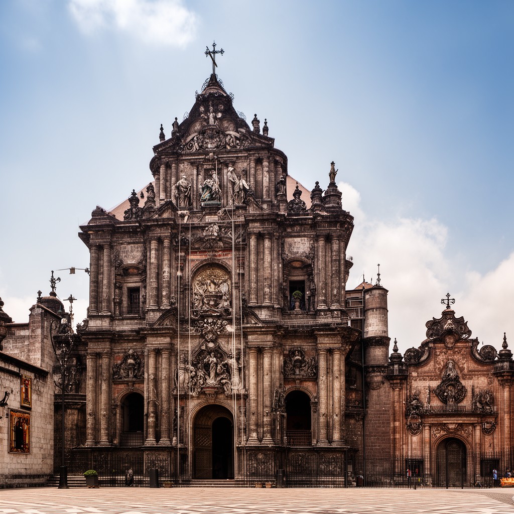 AI-generated illustration of Church of Santo Domingo