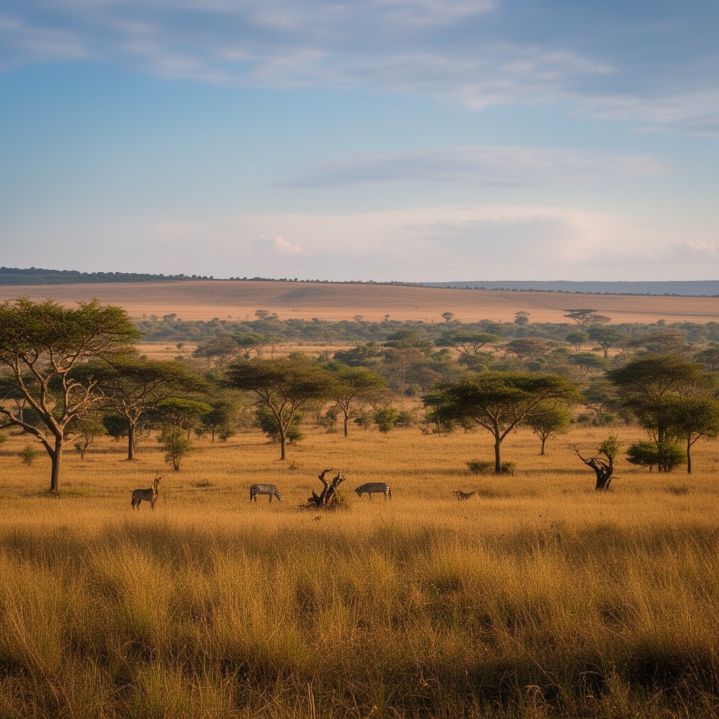 AI-generated illustration of Queen Elizabeth National Park