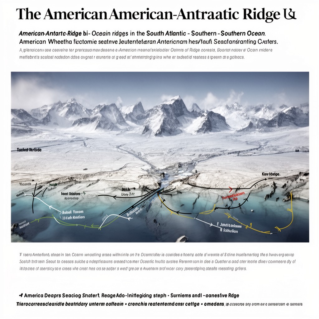 AI-generated illustration of American-Antarctic Ridge