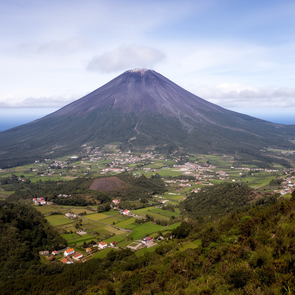AI-generated illustration of Mount Pico