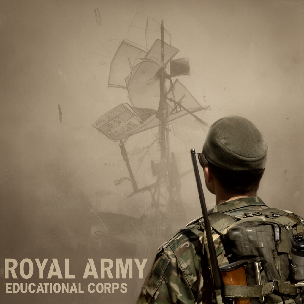AI-generated illustration of Royal Army Educational Corps