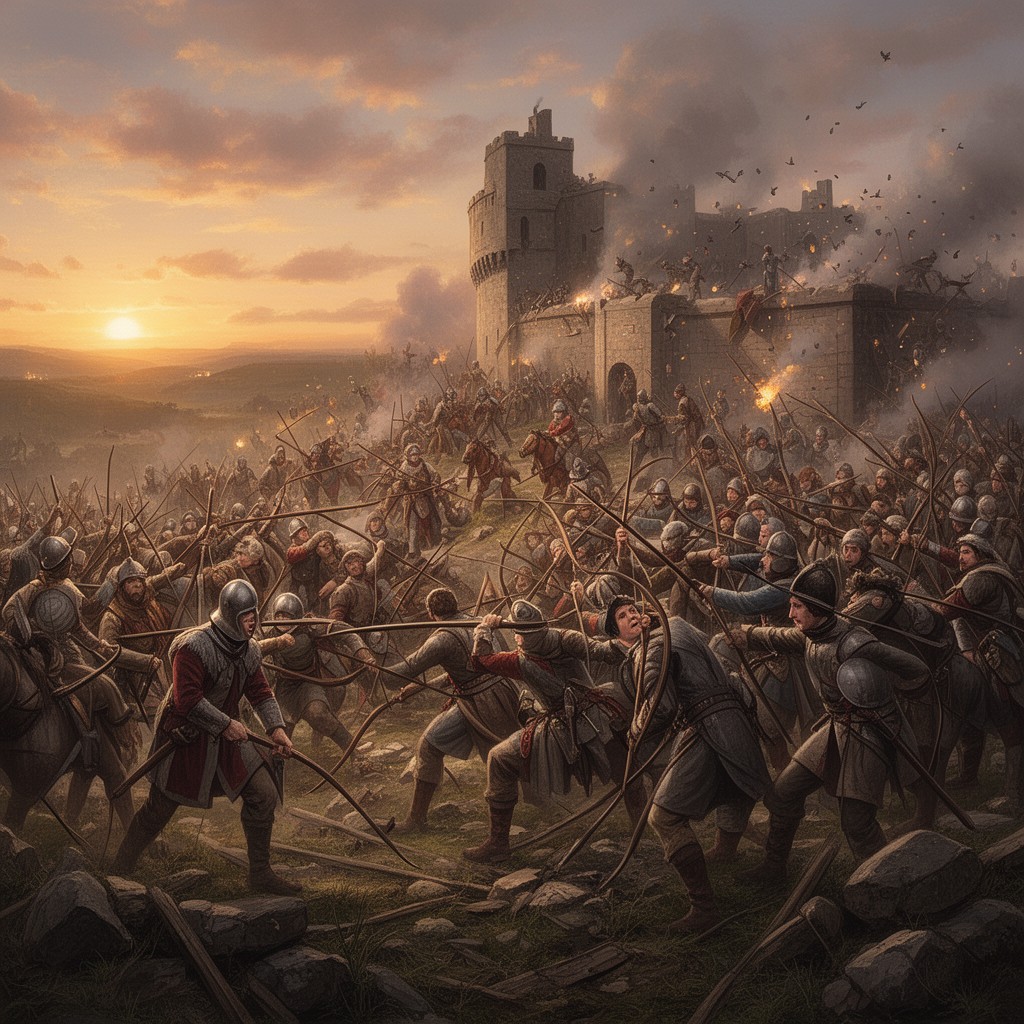 AI-generated illustration of Battle of Halidon Hill