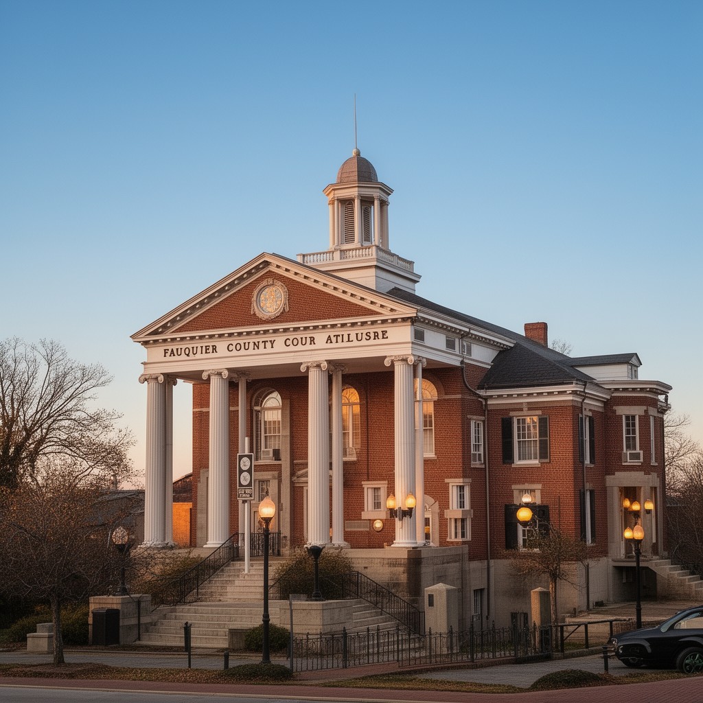 AI-generated illustration of Fauquier County Courthouse