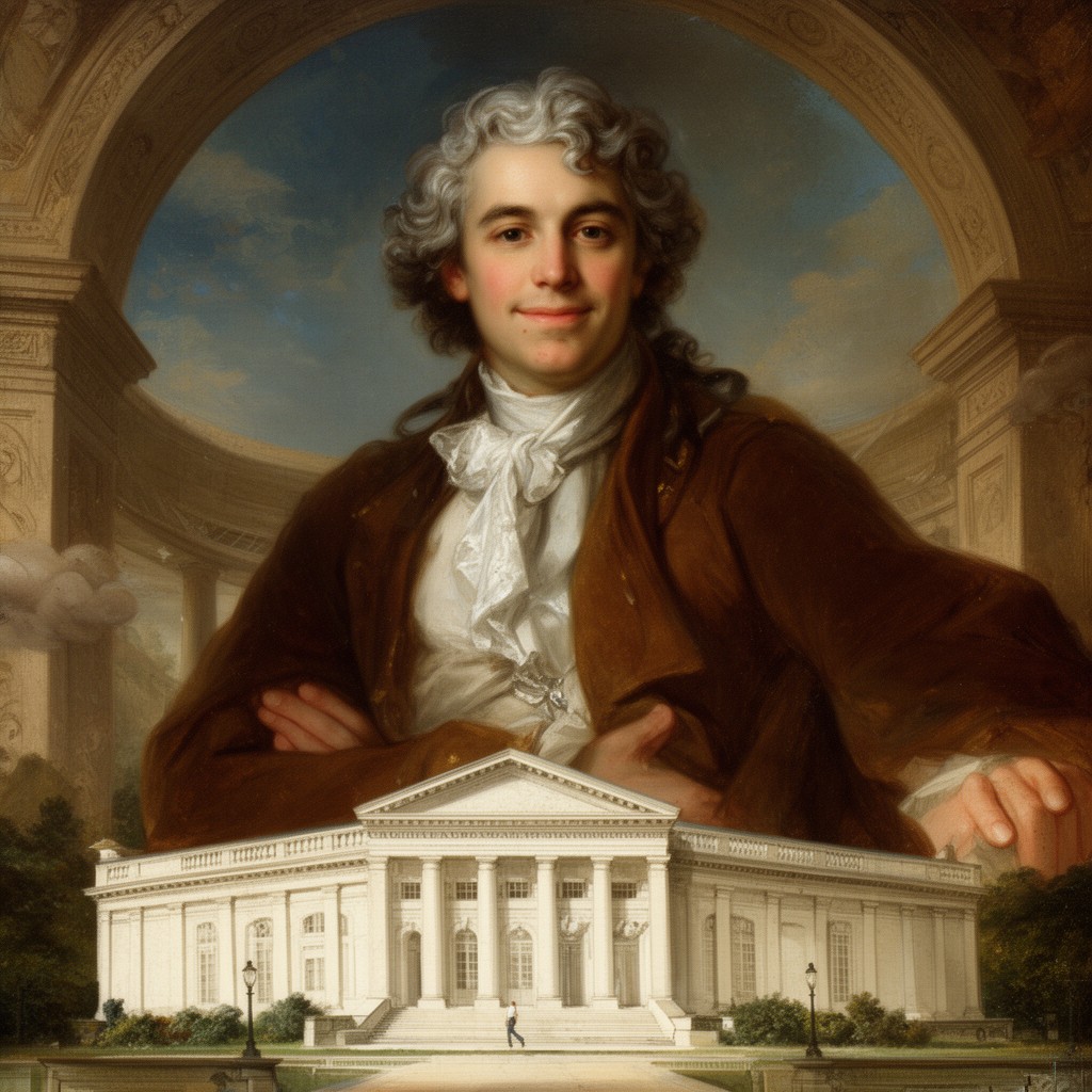 AI-generated illustration of Claude Nicolas Ledoux
