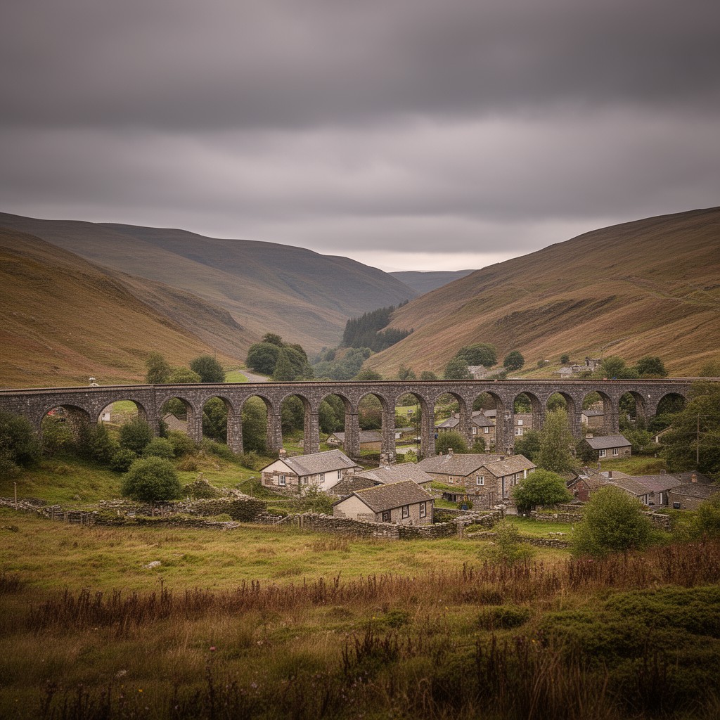 AI-generated illustration of Ribblehead