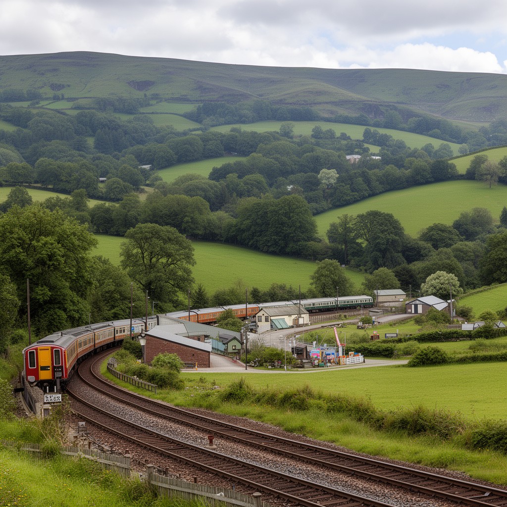 AI-generated illustration of Heart of Wales Line