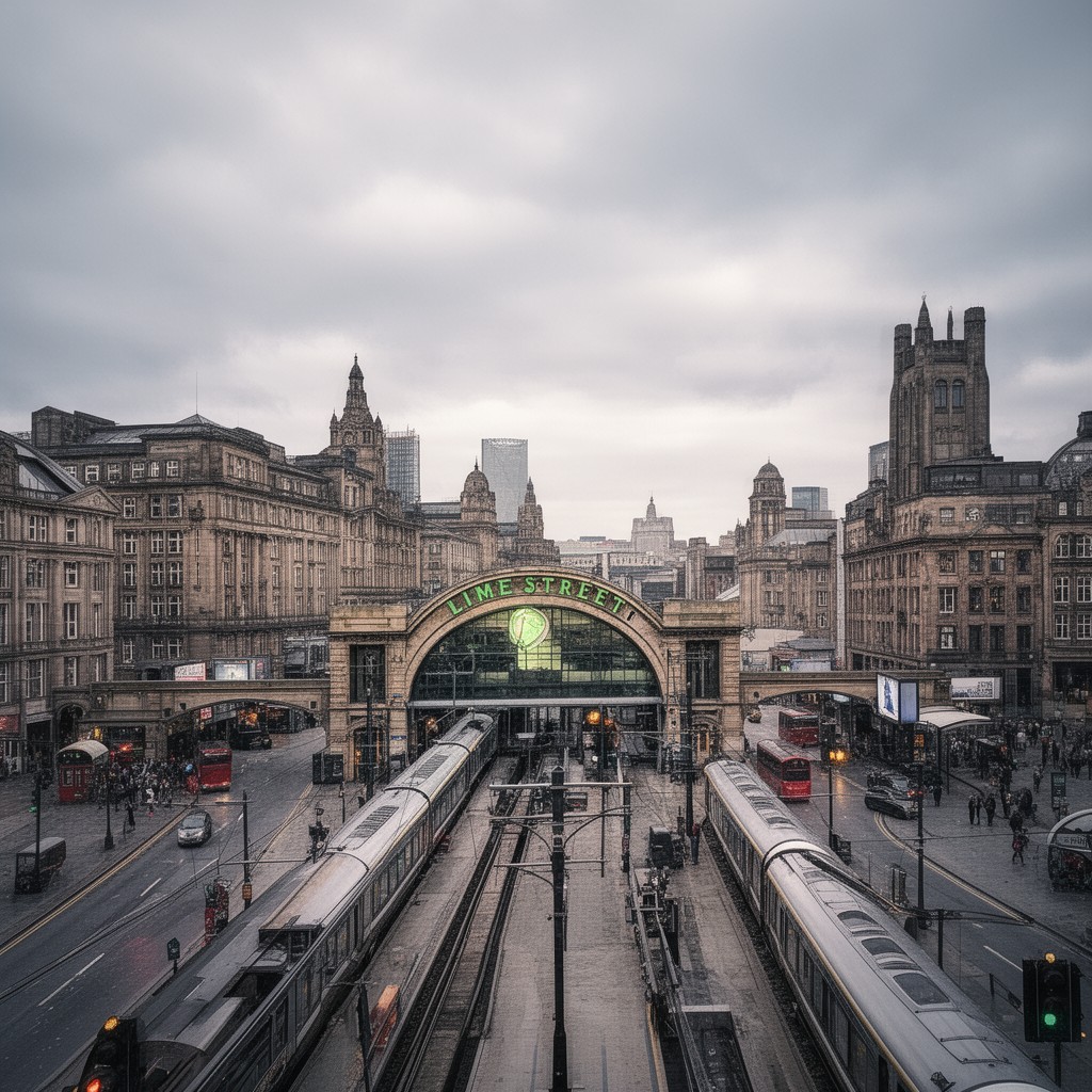 AI-generated illustration of Lime Street