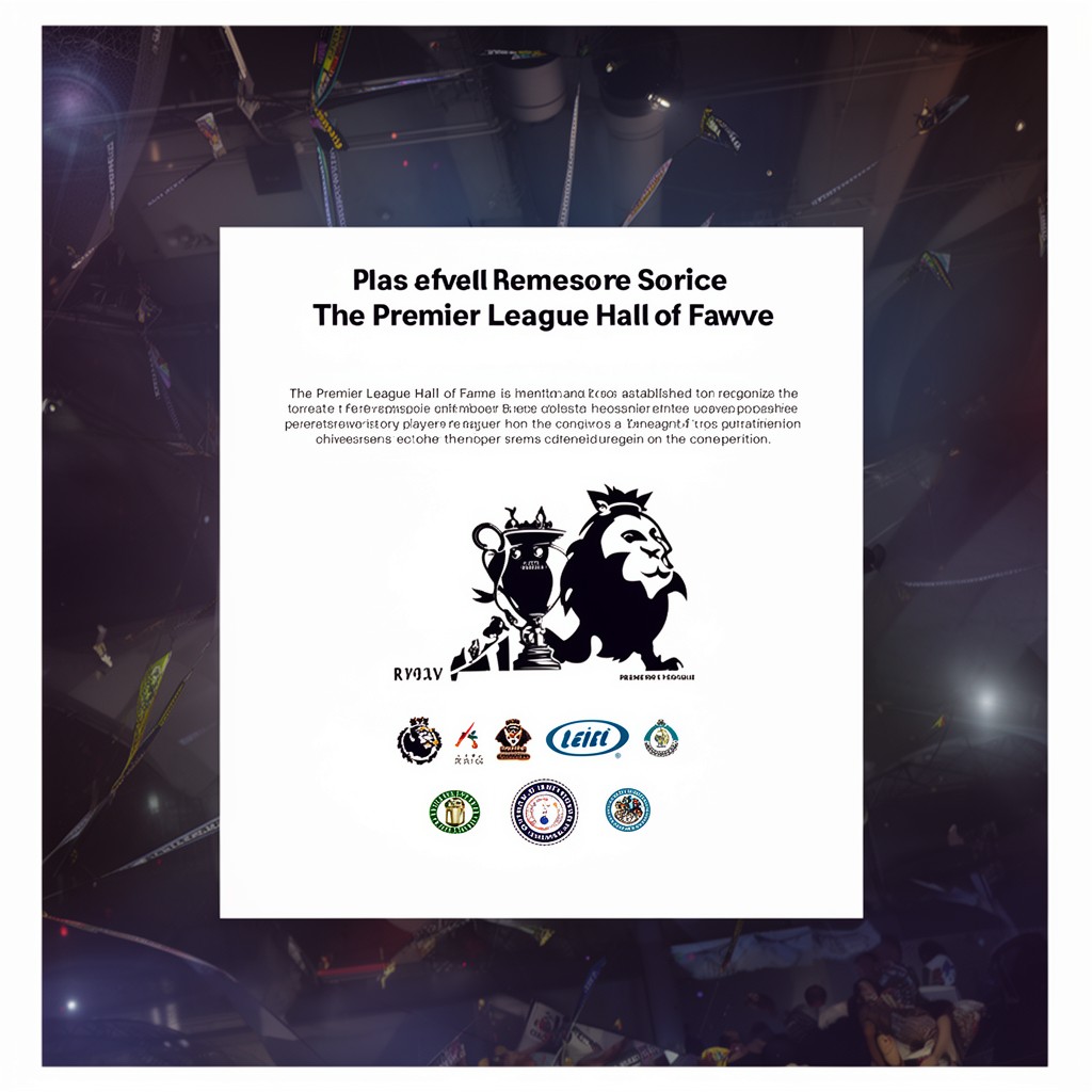 AI-generated illustration of Premier League Hall of Fame