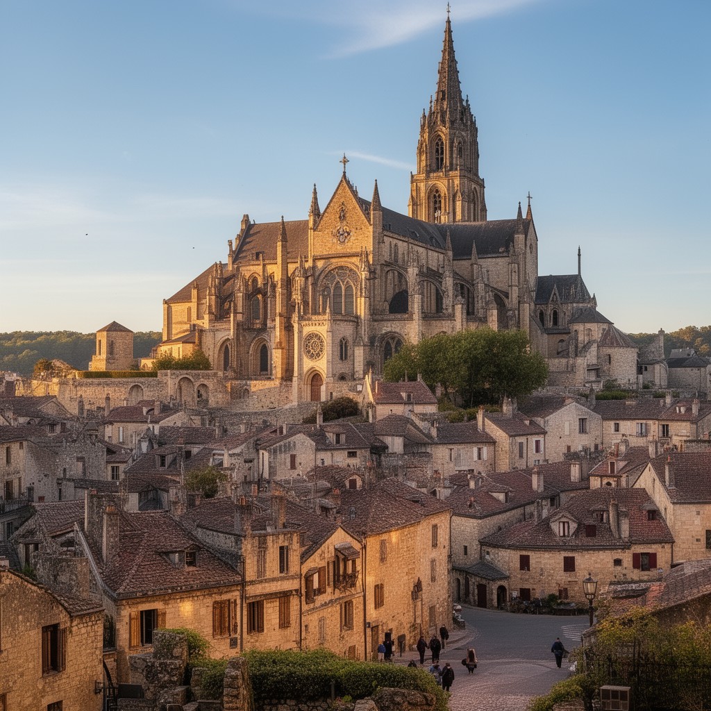 AI-generated illustration of Vézelay