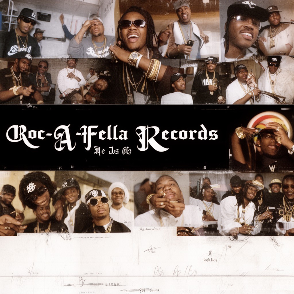 AI-generated illustration of Roc-A-Fella Records