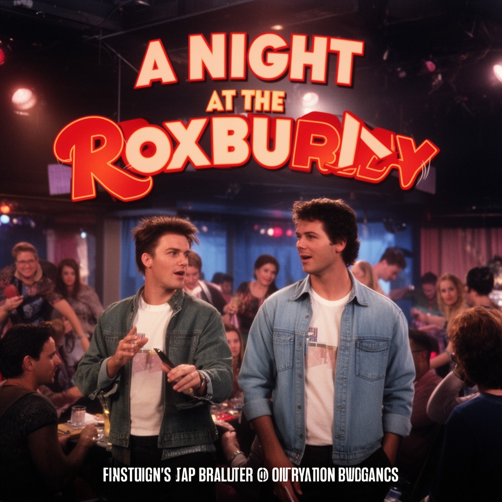 AI-generated illustration of A Night at the Roxbury