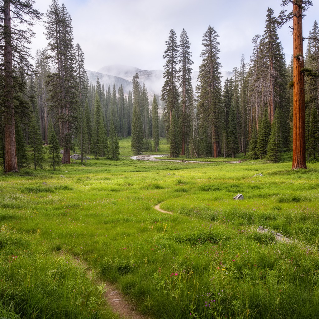 AI-generated illustration of Crescent Meadow
