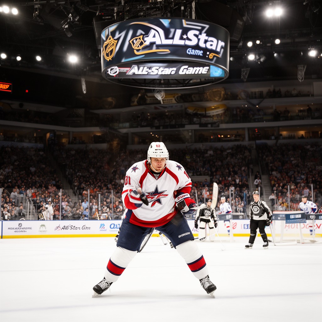 AI-generated illustration of NHL All-Star Game
