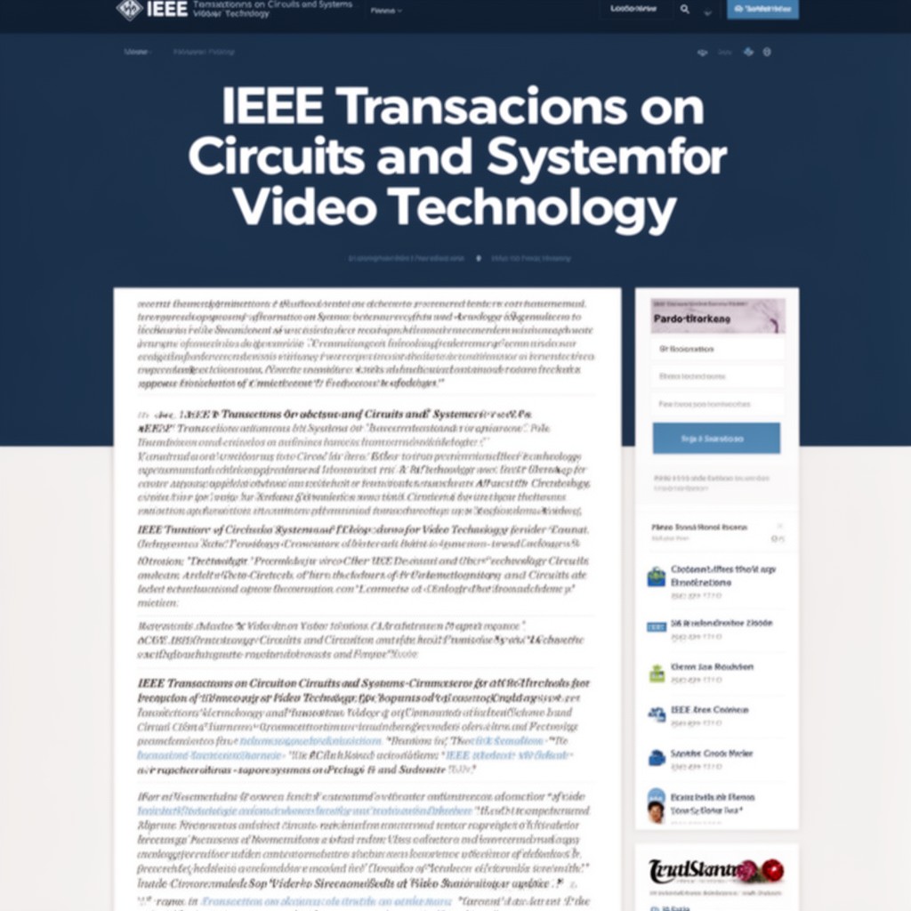 AI-generated illustration of IEEE Transactions on Circuits and Systems for Video Technology