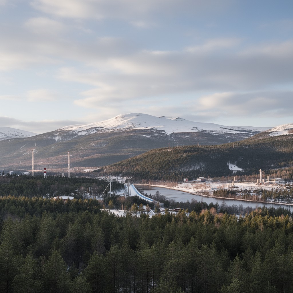 AI-generated illustration of Oppland (former county)
