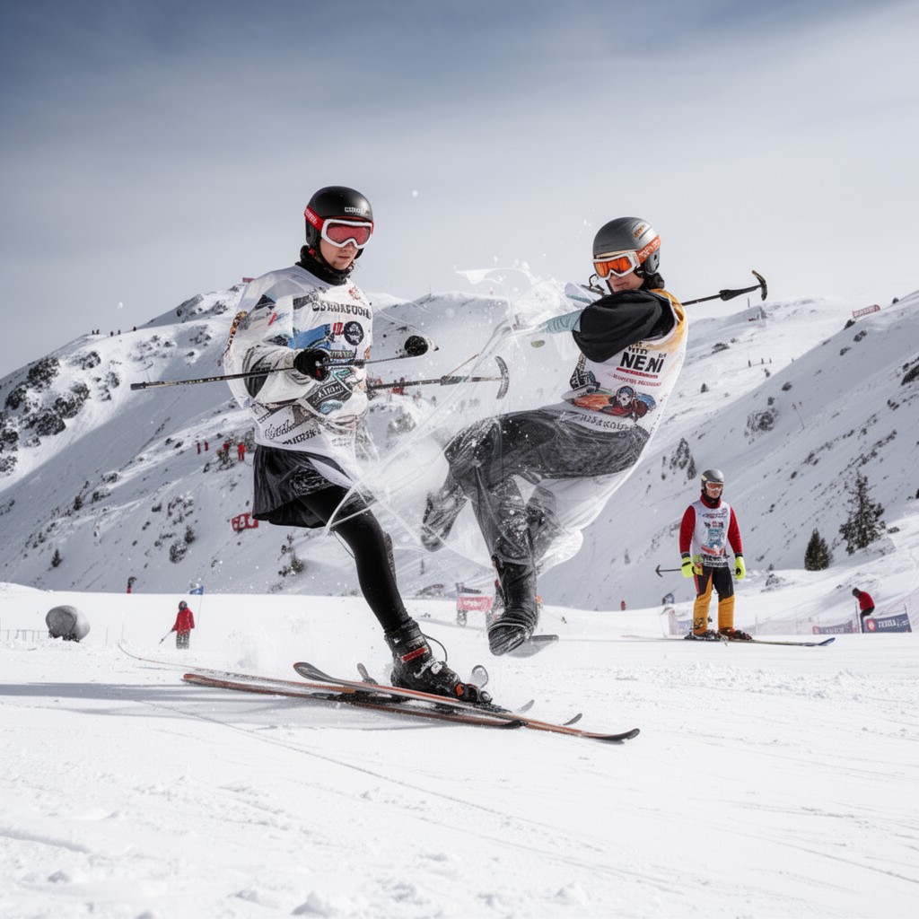 AI-generated illustration of International Ski and Snowboard Federation