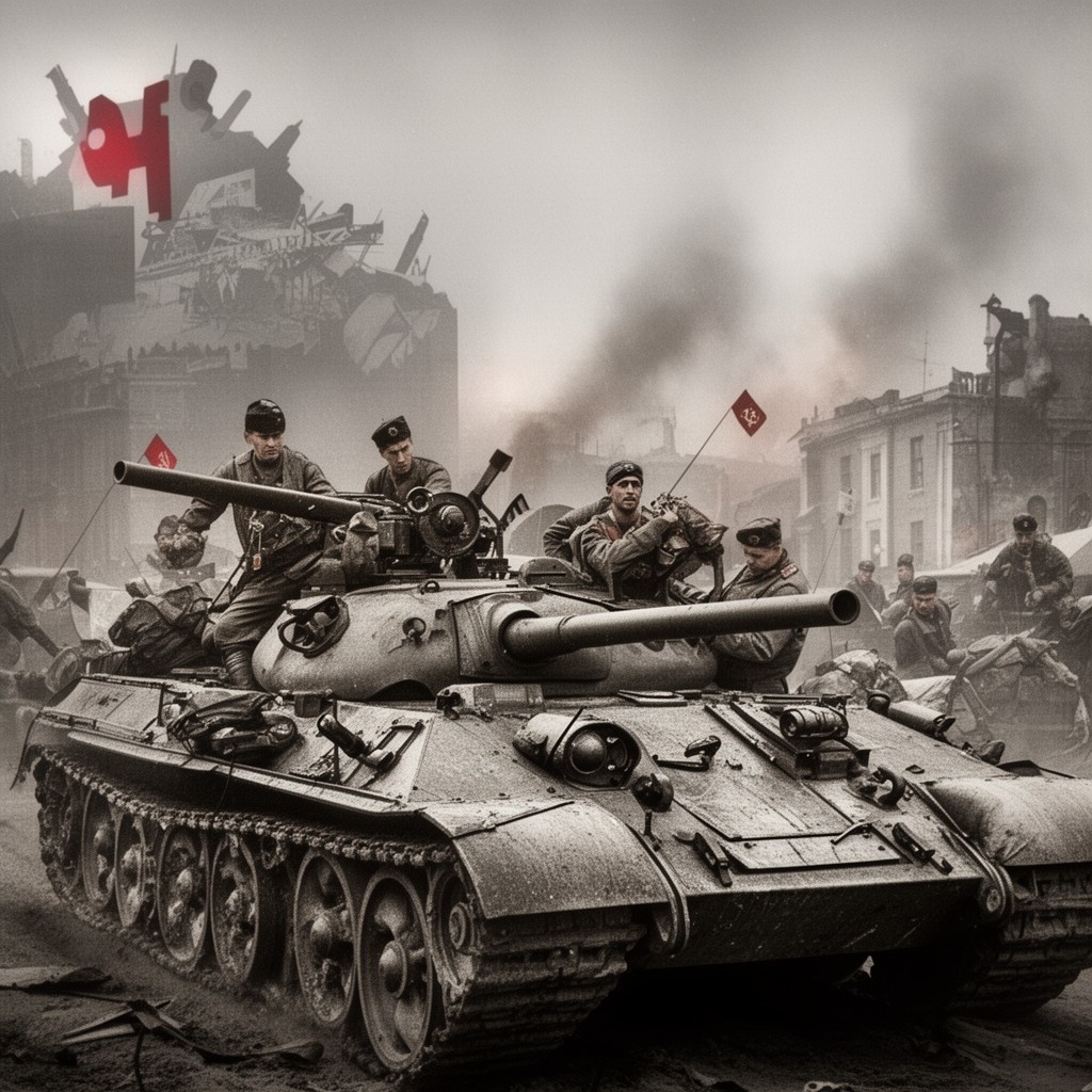 AI-generated illustration of Soviet 64th Army