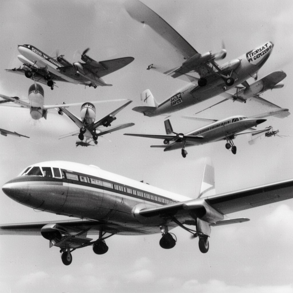 AI-generated illustration of Intro Aviation (historical)