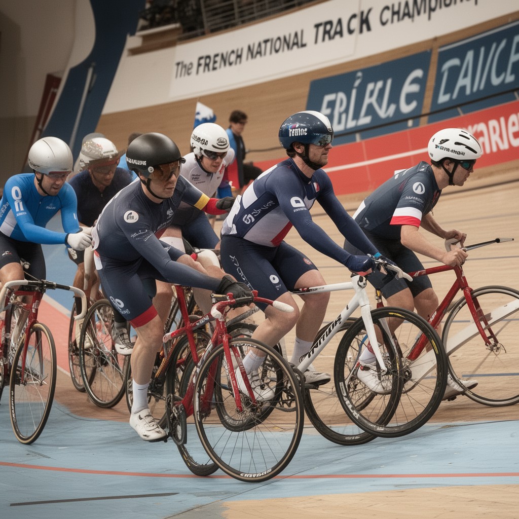 AI-generated illustration of French National Track Championships