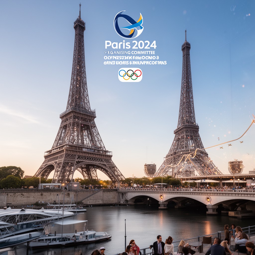 AI-generated illustration of Paris 2024 Organising Committee for the Olympic and Paralympic Games