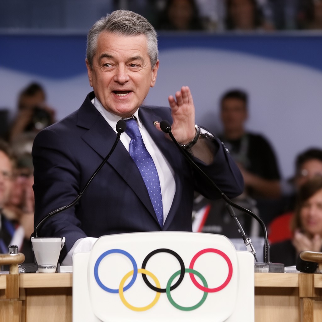 AI-generated illustration of Thomas Bach