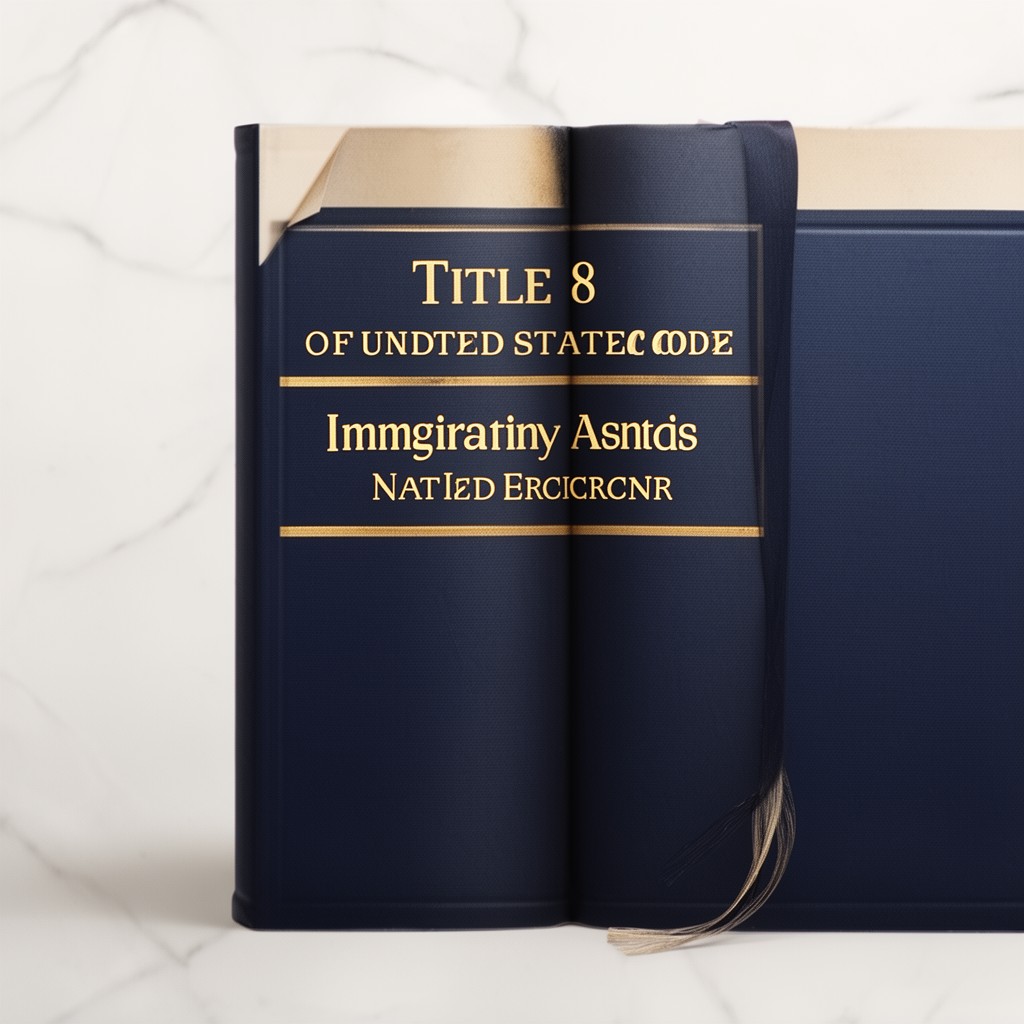 AI-generated illustration of Title 8 of the United States Code