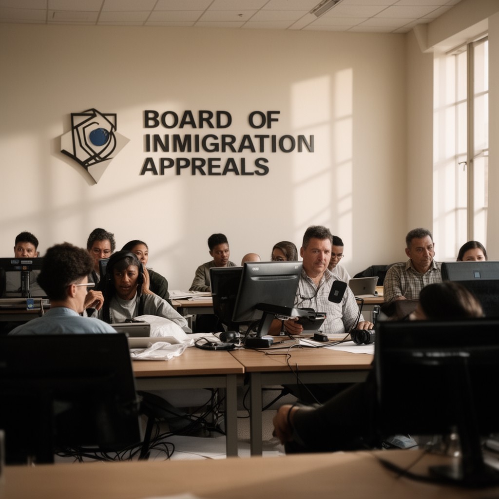 AI-generated illustration of Board of Immigration Appeals