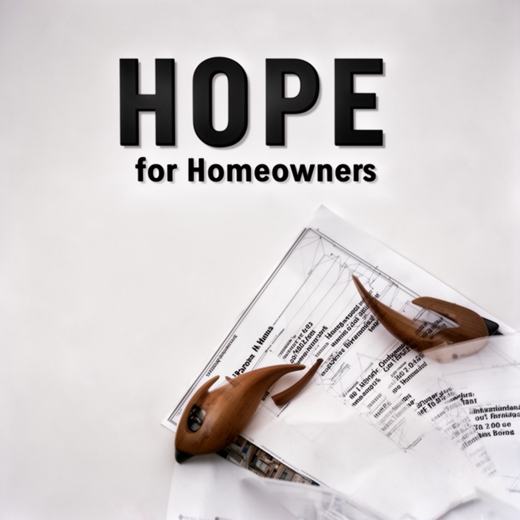 AI-generated illustration of HOPE for Homeowners program