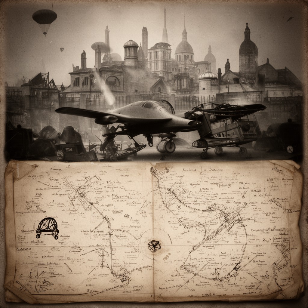 AI-generated illustration of British 1st Airborne Division